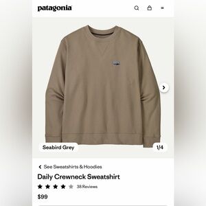 Patagonia Men's Tan Crewneck Sweater